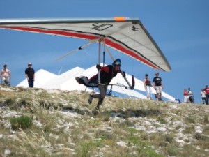 Bruce launching at the British Nationals held in Laragne, France