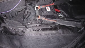 New pocket zipper is just below the leg loops