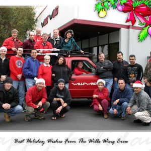 The Wills Wing Crew, 2004:
Back row, l-r: Ken Howells, Steven Pearson, Rick Zimbelman, Gary Smith, Mike Meier, Linda Meier.
Middle row, l-r: Gene Atkins, Tom Blaty, Ruben Frausto, Martha Diorio, Eva Hanska, Rob Kells, Paul Diehl, Victor Sosa, Carlos Mendosa, Mitch McAleer.
Front row, l-r: Tim Lowry, Peter Swanson, Josh Winstead, Narcisa Hartsch, Martin Maldonado, Miguel Moreno.
(Not pictured: Chris Wills)
