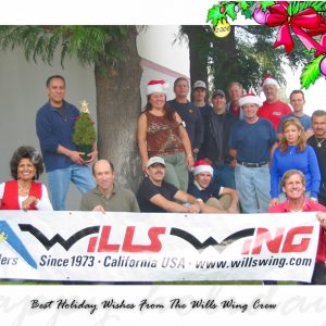 The Wills Wing Crew, 2006:
Standing , Rear, l-r: Paul Diehl, Andreas Olsson, Tim Lowry, Mike Meier, Rick Zimbelman,Tom Blaty.
Standing, Middle, l-r: Martin Maldonado, Eva Hanska, Gary Smith, Narcisa Hartsch, Carlos Mendosa.
Seated, Front row, l-r: Linda Meier, Steven Pearson, Moises Cortes, Josh Winstead, Rob Kells.
(Not pictured: Chris Wills, Peter Swanson, Bill Blaty, Ken Howells)

