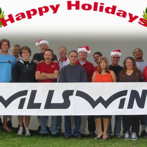 The Wills Wing Crew, 2010:
l-r: Steven Pearson, Matt Barker, Dustin Martin, Ken Howells, Blake Woodward, Rick Zimbelman, Moises Cortes, Mike Meier, Martin Maldonado, Paul Diehl, Peter Swanson, Narcisa Romo, Bill Blaty, Eva Hanska, Anthony Faletoi, Gary Smith, Tom Blaty, Linda Meier

(Not pictured: Carlos Mendosa, Chris Wills)

